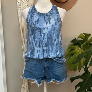 Old Navy Active | Blue Tie Dye Active Racerback Tank